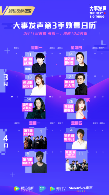 《大事发声The Next Big Thing》第3季全面升级强势回归，瞄准Live音乐之巅火力全开